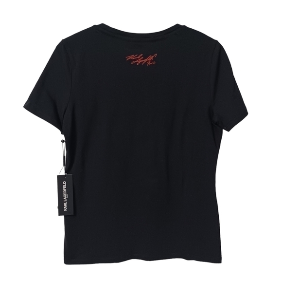 Karl Lagerfeld Paris Eiffel Tower T-Graphic Shirt top - Picture 3 of 7